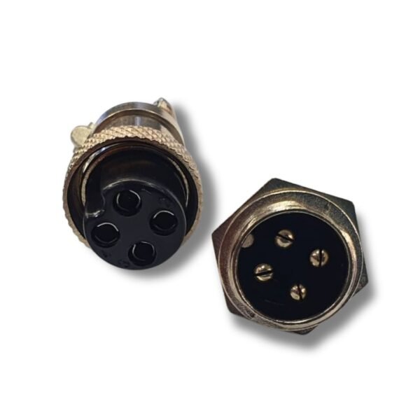 CONECTOR DE 4 PINES METALICO